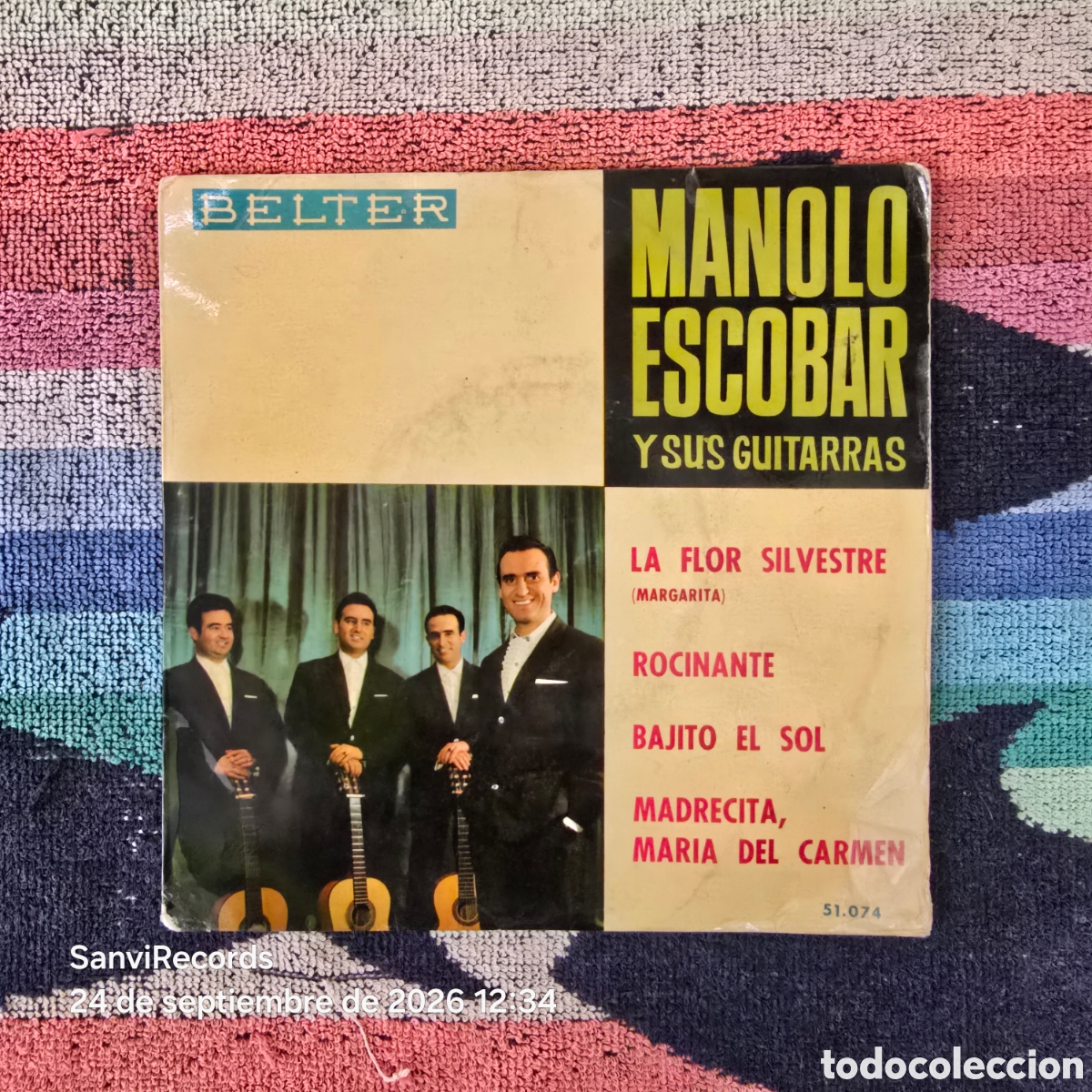 Discos de vinilo: [EP] MANOLO ESCOBAR Y SUS GUITARRAS (BELTER) (1964)
