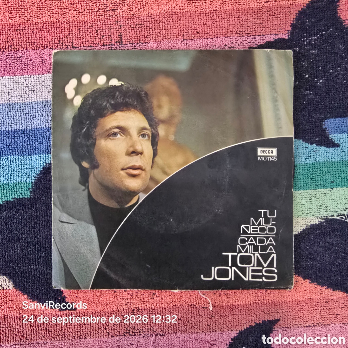 Discos de vinilo: [SINGLE] TOM JONES: TU MU&Ntilde;ECO - CADA MILLA (DECCA) (1971)