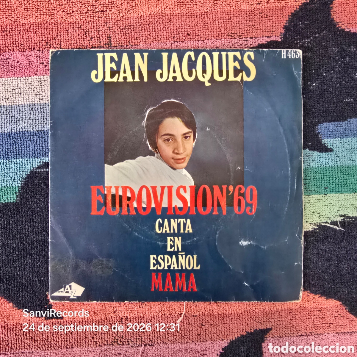 Discos de vinilo: [SINGLE] JEAN JACQUES: EUROVISI&Oacute;N '69 CANTA EN ESPA&Ntilde;OL MAMA (HISPAVOX) (1969)
