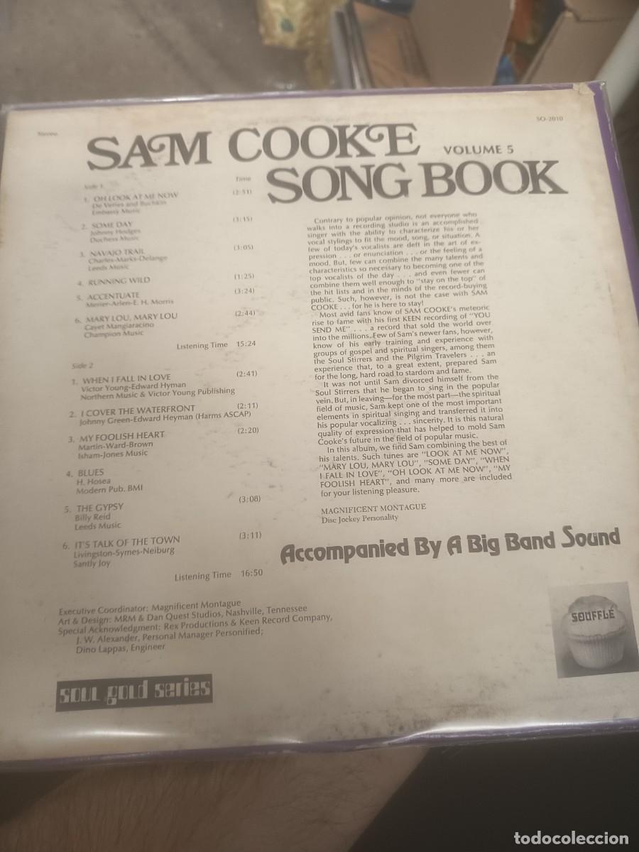 Discos de vinilo: DISCO LP SAM COOKE,( SONG BOOK) - Foto 2