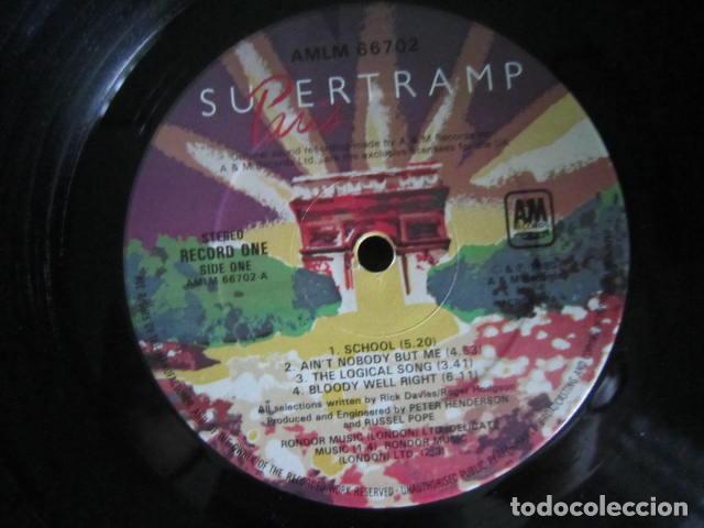 Discos de vinilo: SUPERTRAMP - PARIS LP - ORIGINAL INGLES - A&M RECORDS 1980 MUY NUEVO (5) SOLO DISCO 1 SIN PORTADA