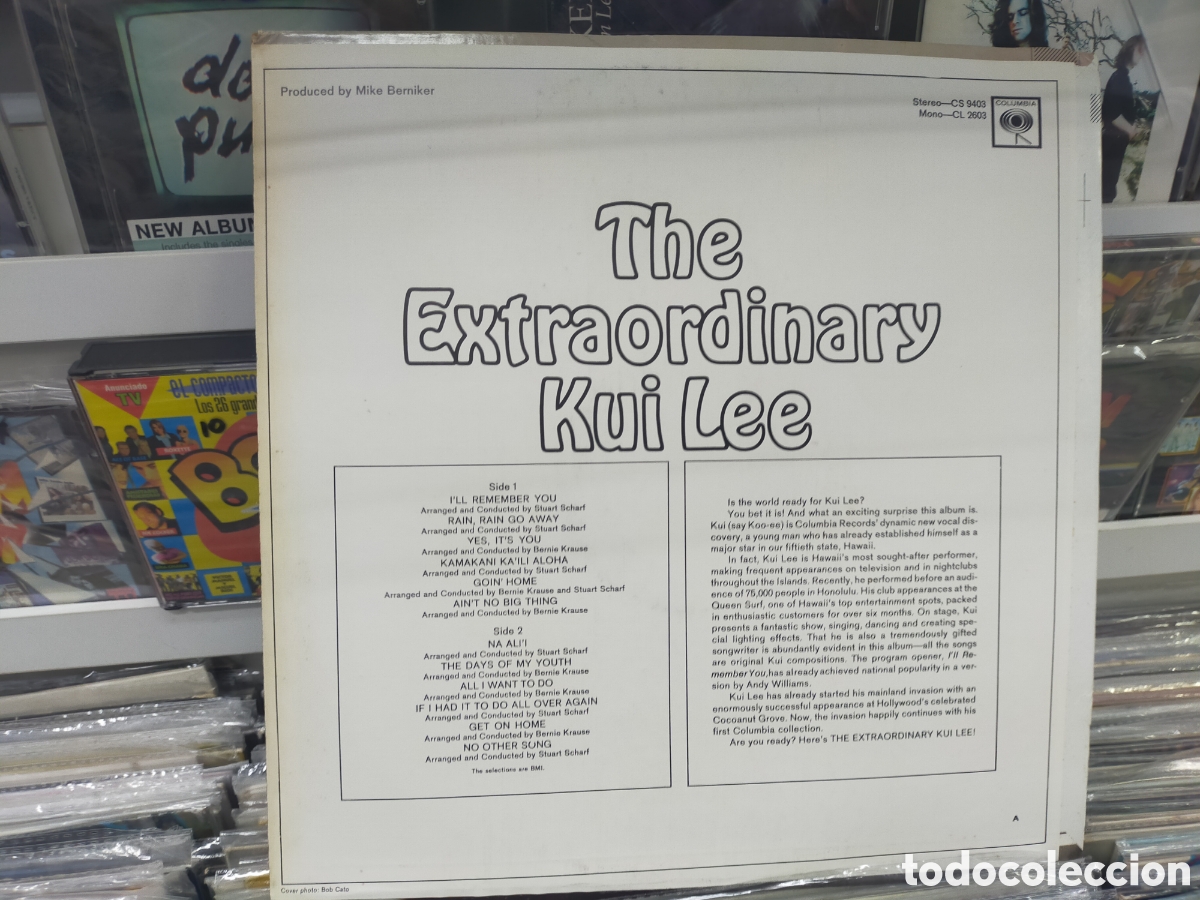 Discos de vinilo: The exteaordinary kui lee lp u.s.a. 1966 - Foto 2