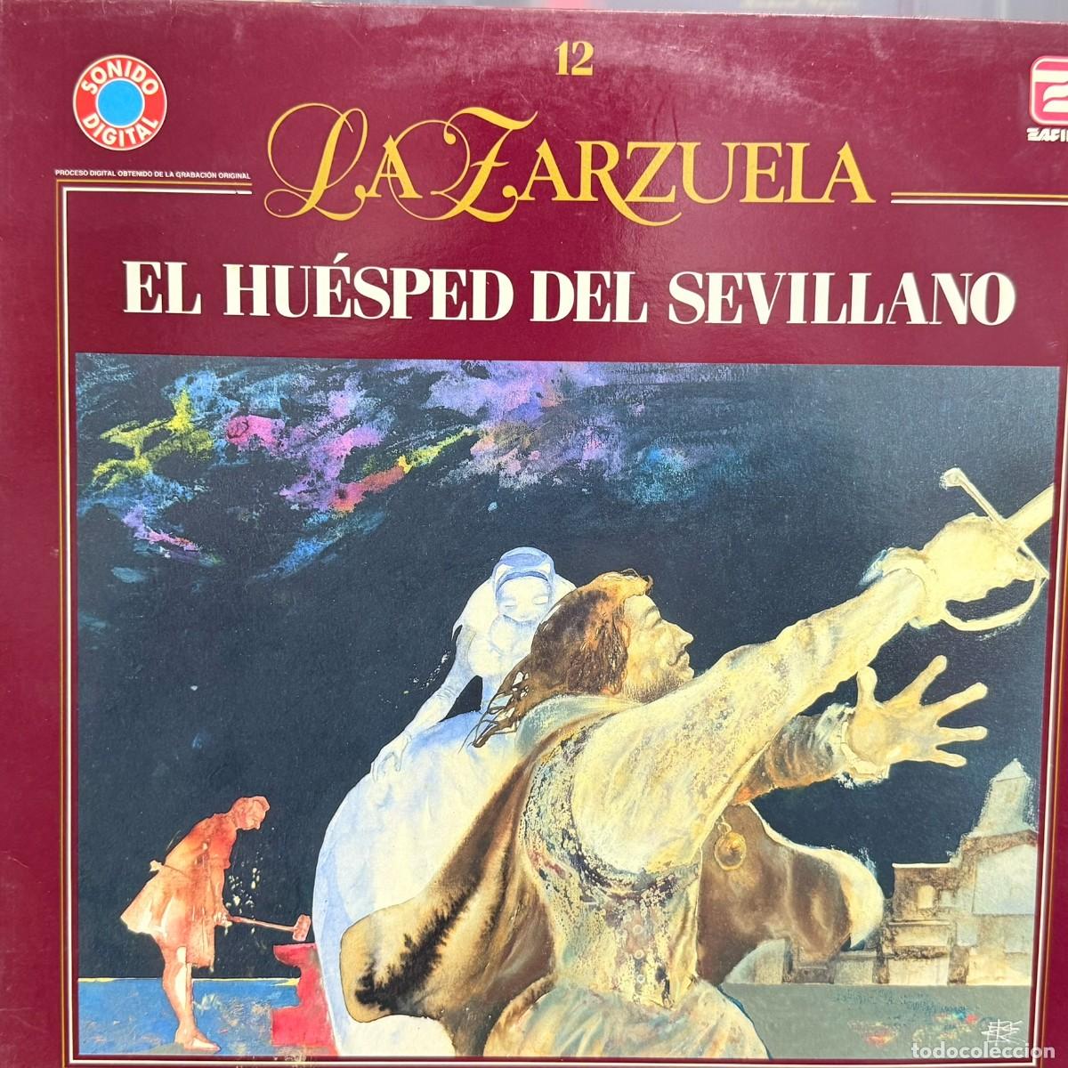 Discos de vinilo: Salvat ● La Zarzuela - N&ordm; 12 El Hu&eacute;sped del Sevillano ● Lp