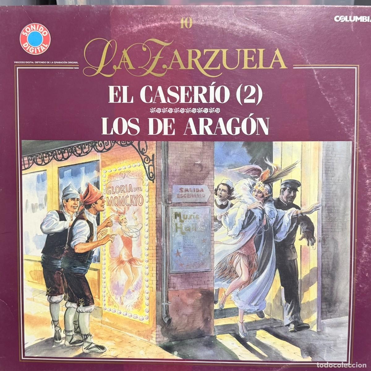 Discos de vinilo: Salvat ● La Zarzuela - N&ordm; 10 El Caser&iacute;o (2)/Los de Arag&oacute;n ● Lp