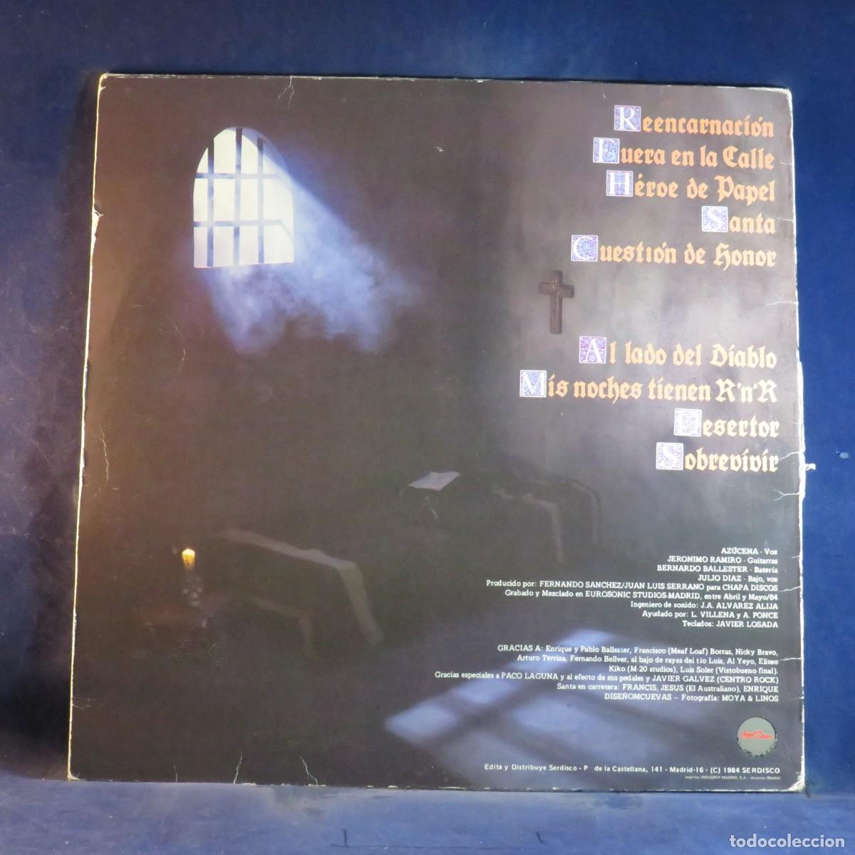 Discos de vinilo: SANTA &ndash; REENCARNACI&Oacute;N - LP - Foto 2