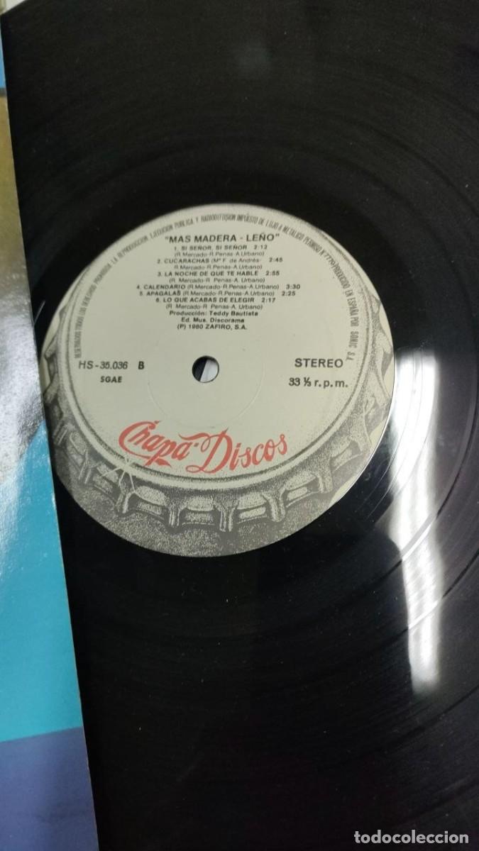Discos de vinilo: LP. M&aacute;s madera - Le&ntilde;o - Foto 3