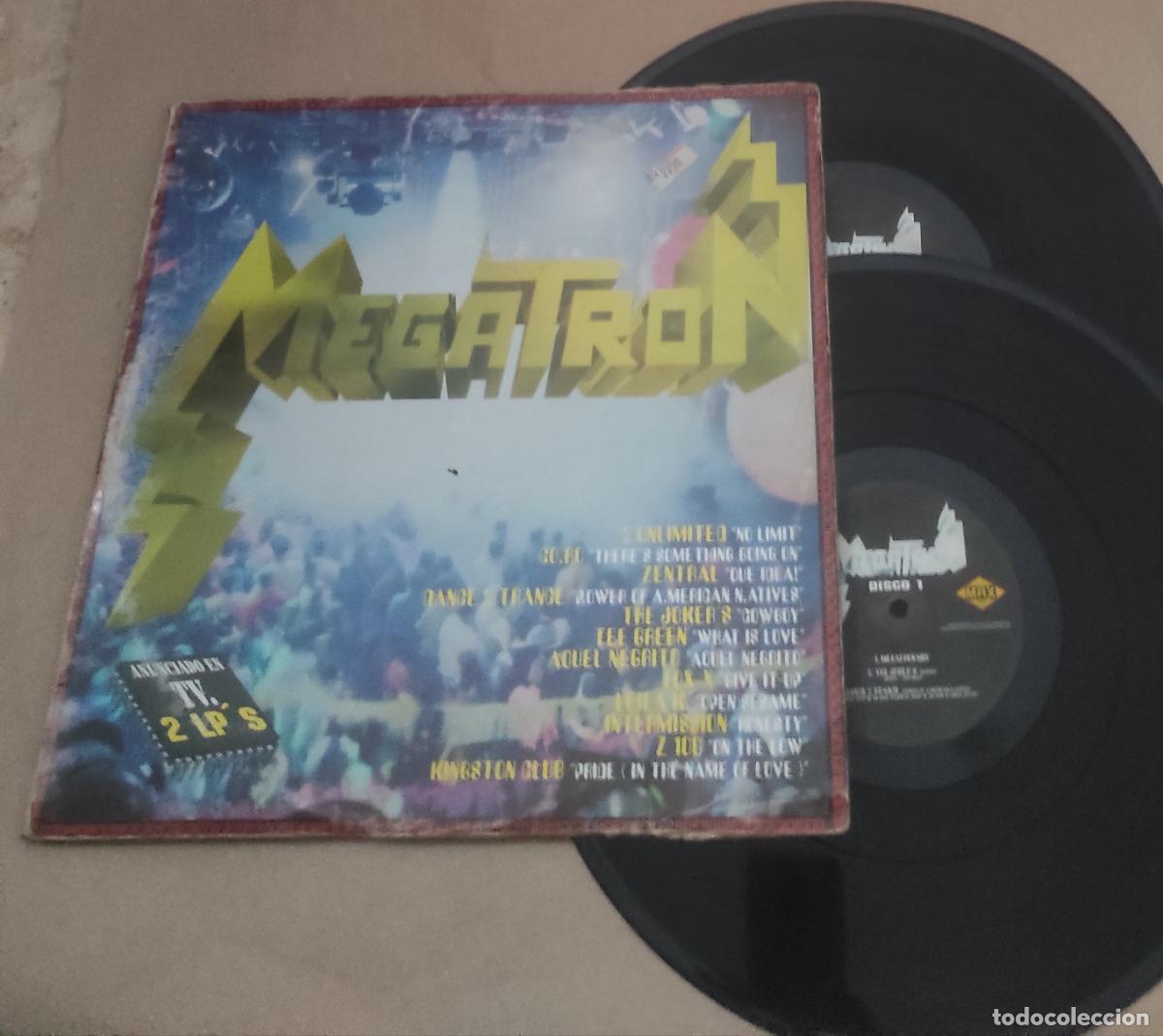 Discos de vinilo: MEGATRON - 2 UNLIMITED, CO.RO, ZENTRAL, TEE GREN, THE JOKERS'S../ DOBLE LP