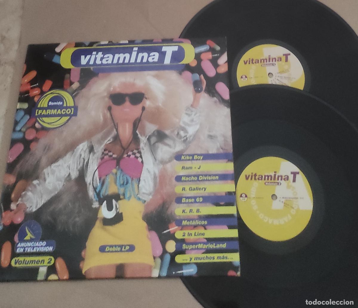 Discos de vinilo: VITAMINA T Volumen 2 II 2LP 1993 Quality METALICOS+RAMJ+UVI+KIKE BOY