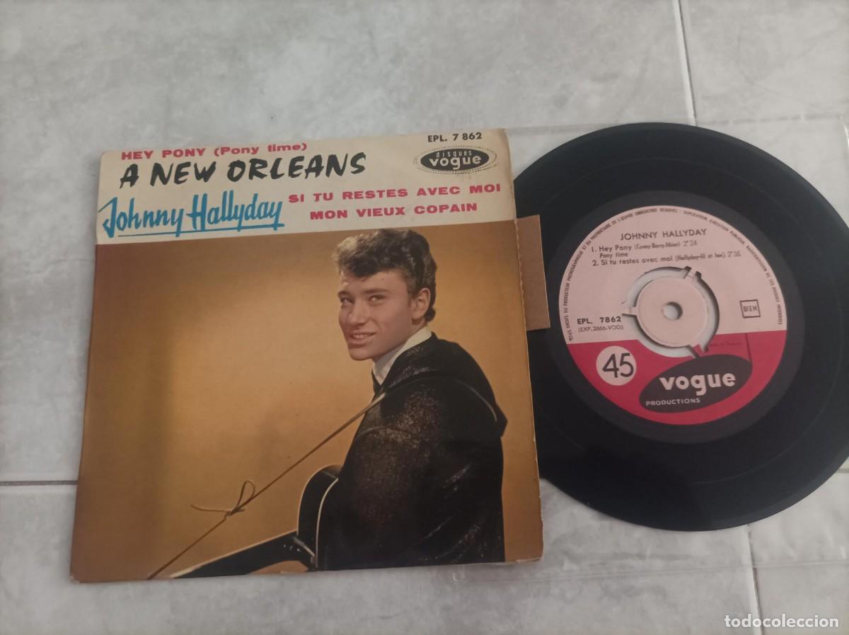 Discos de vinilo: Johnny Hallyday ep a New Orleans