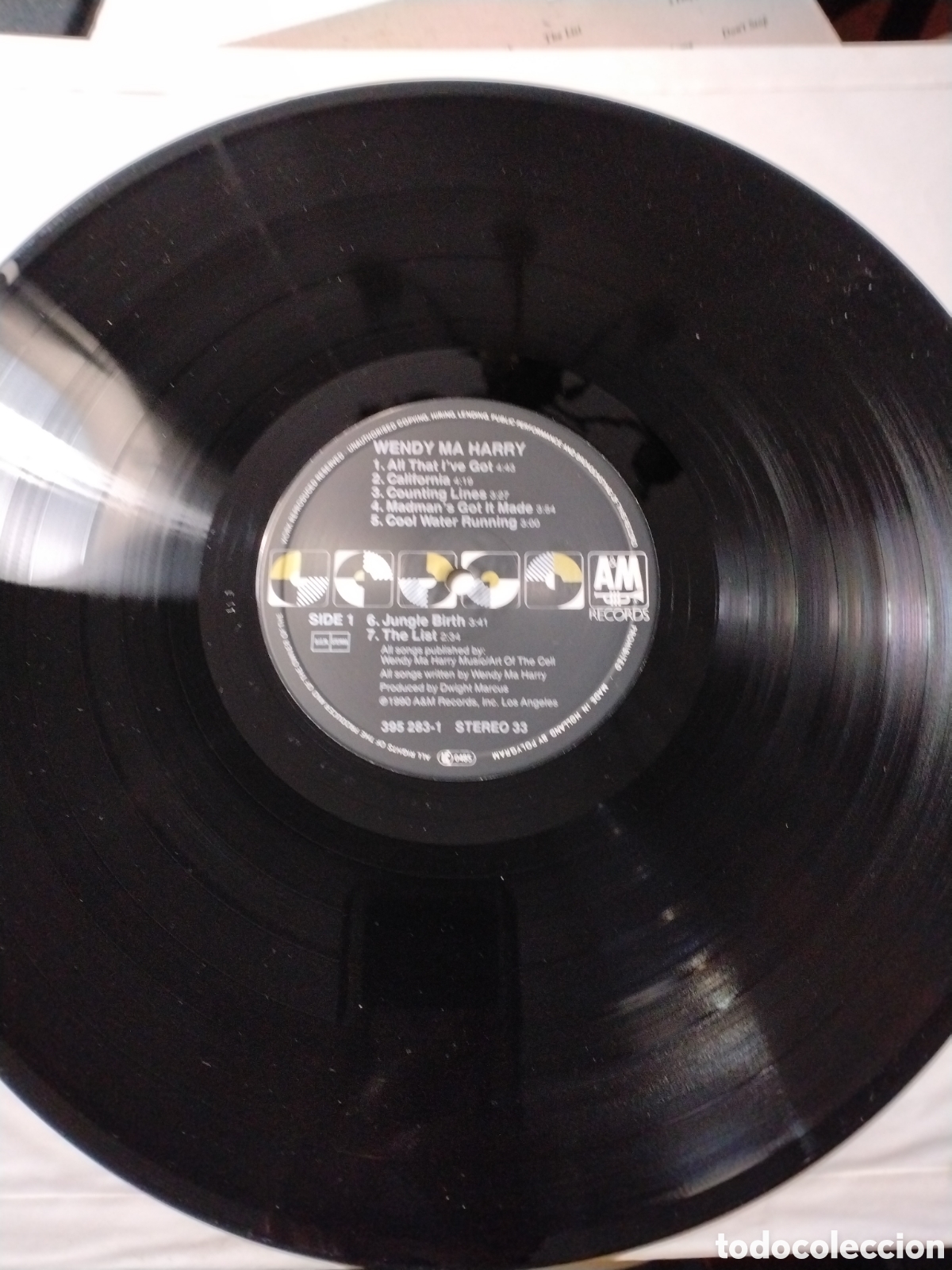 Discos de vinilo: WENDY MAHARRY - LP - A&M RECORDS 1990. - Foto 3