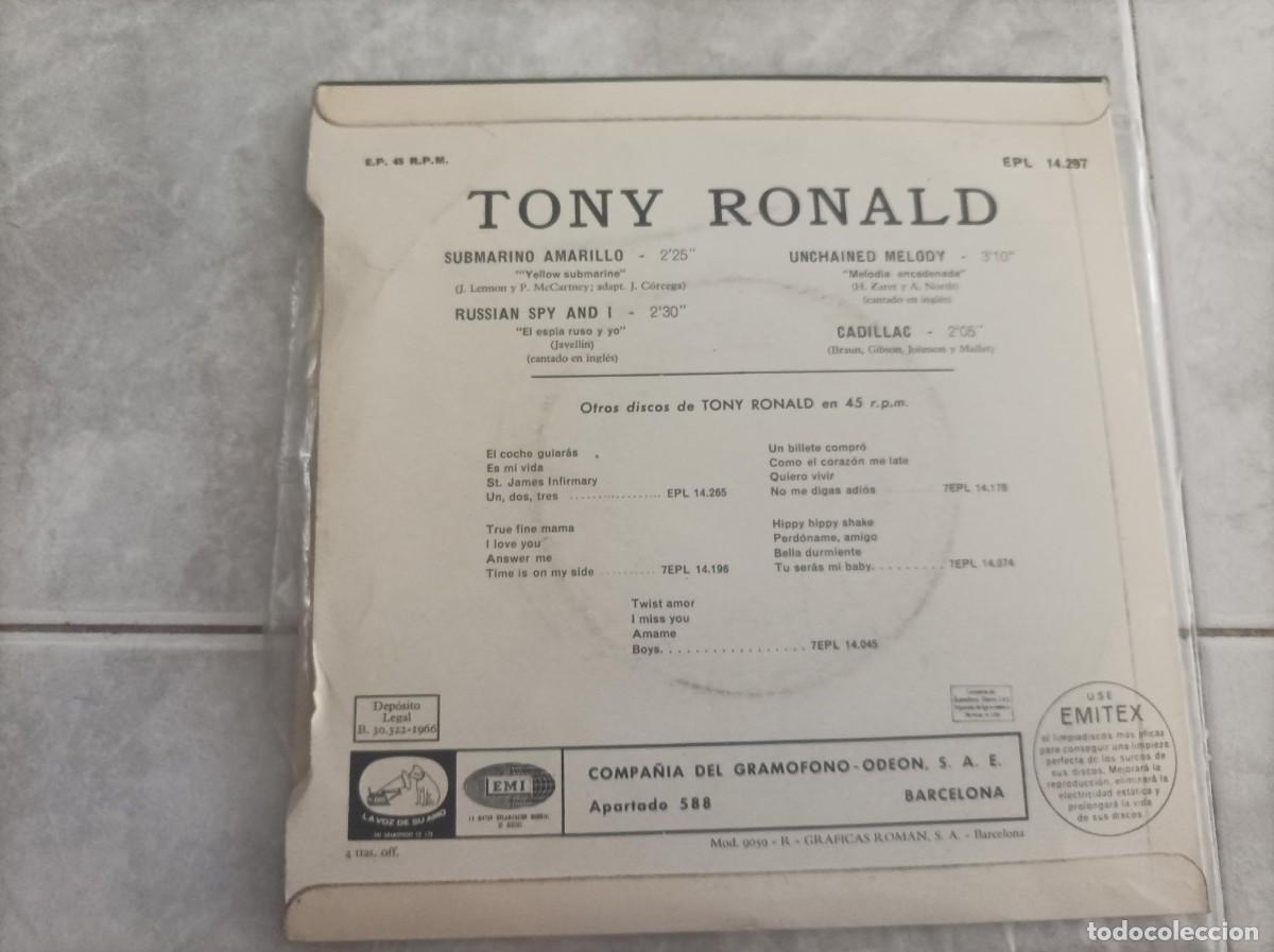 Discos de vinilo: Tony Ronald ep -muy dificil- - Foto 2