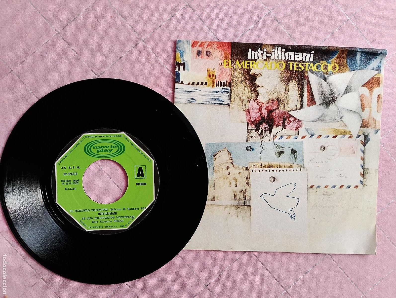 Discos de vinilo: Inti-Illimani&ndash; El Mercado Testaccio,1982 - Foto 2