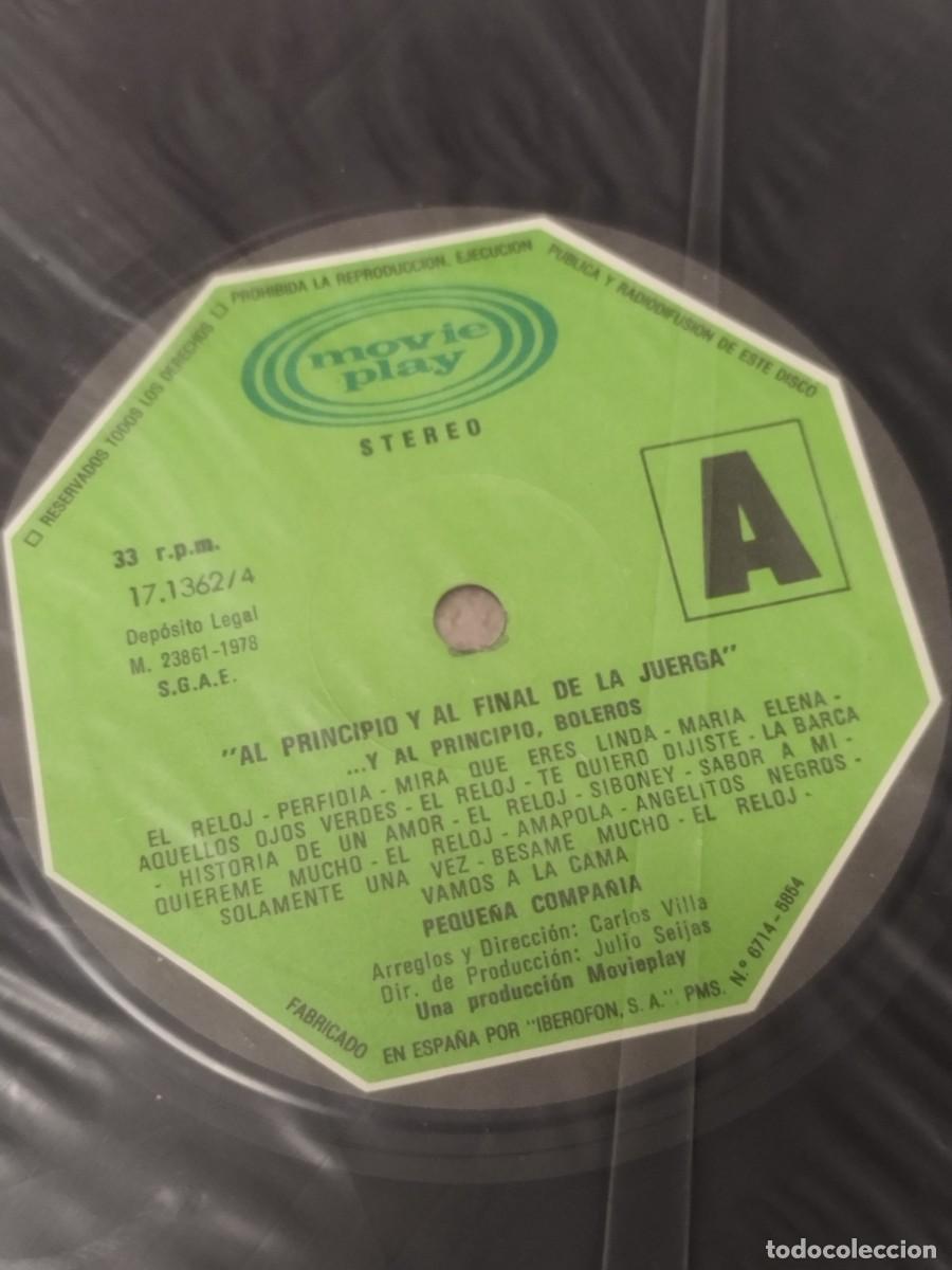 Discos de vinilo: Peque&ntilde;a Compa&ntilde;&iacute;a, Boleros. Vinilo lp. - Foto 2