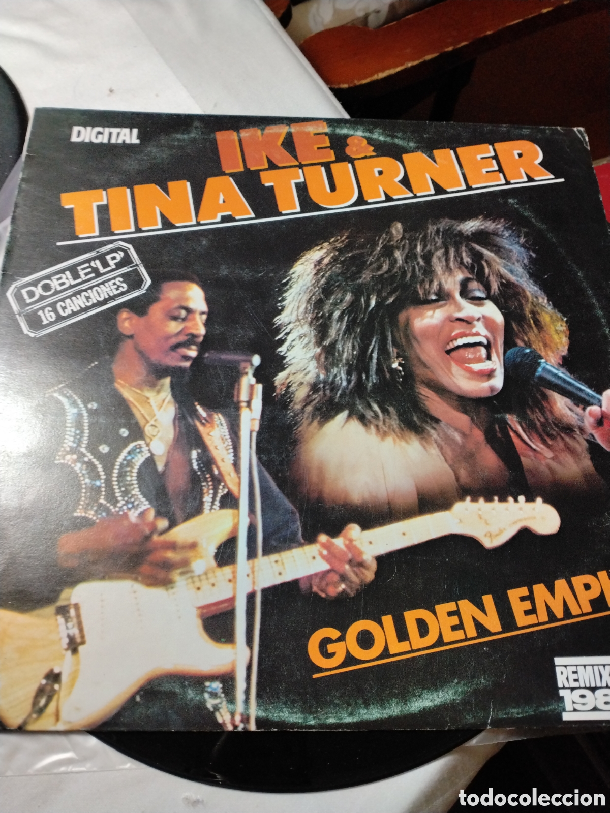Discos de vinilo: IKE & TINA TURNER - GOLDEN EMPIRE - LP - REMIXED 1985 DIVUCSA.