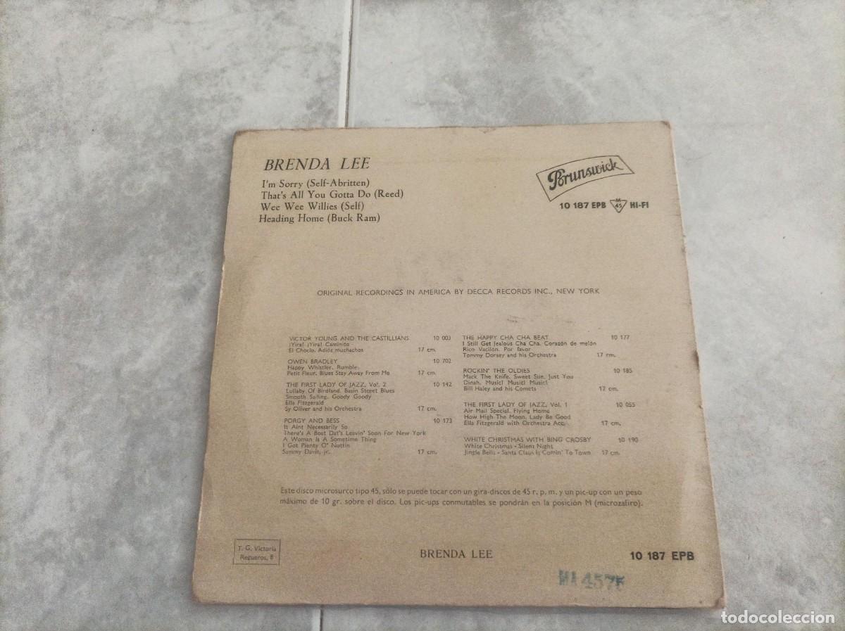 Discos de vinilo: Brenda Lee ep original -Leer- - Foto 2