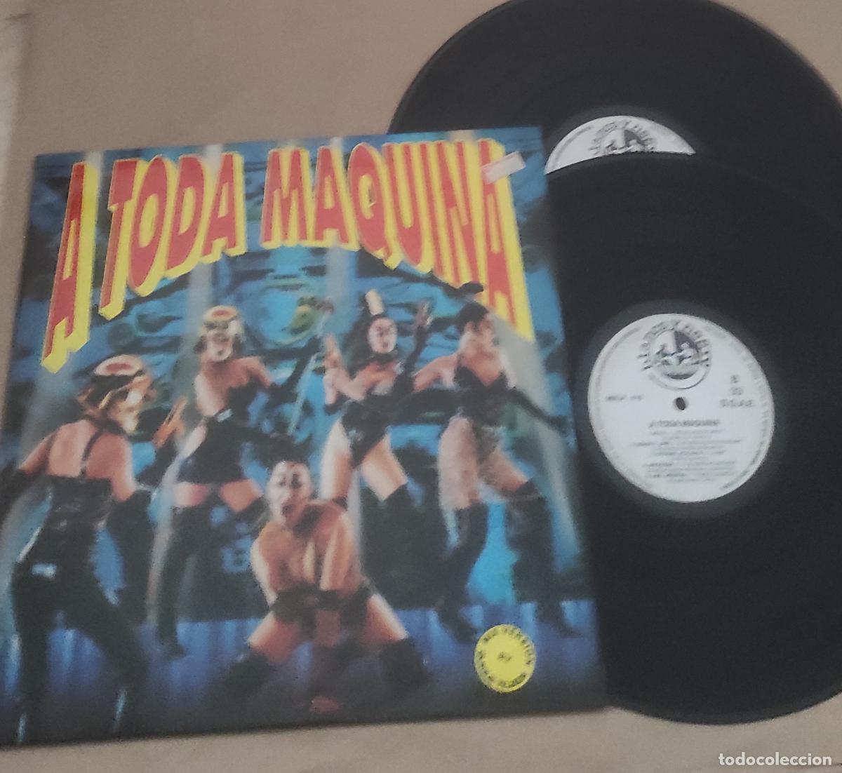 Discos de vinilo: Mix a toda m&aacute;quina / Glam / 2X-Treme / Datura, etc - A toda m&aacute;quina - Doble Lp 1993