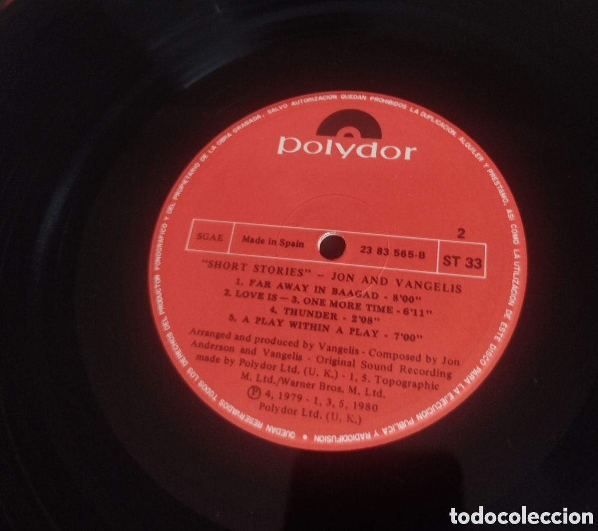 Discos de vinilo: Jon And Vangelis - Short Stories - Foto 4