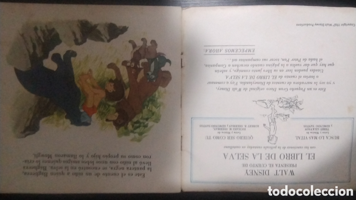 Discos de vinilo: El libro de la selva disco 45 RPM el libro - Foto 4