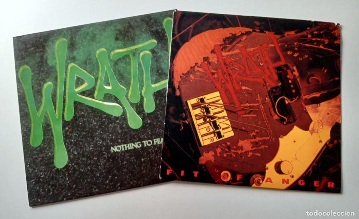 Discos de vinilo: LOTE 2 LPS WRATH: NOTHING TO FEAR / FIT OF ANGER