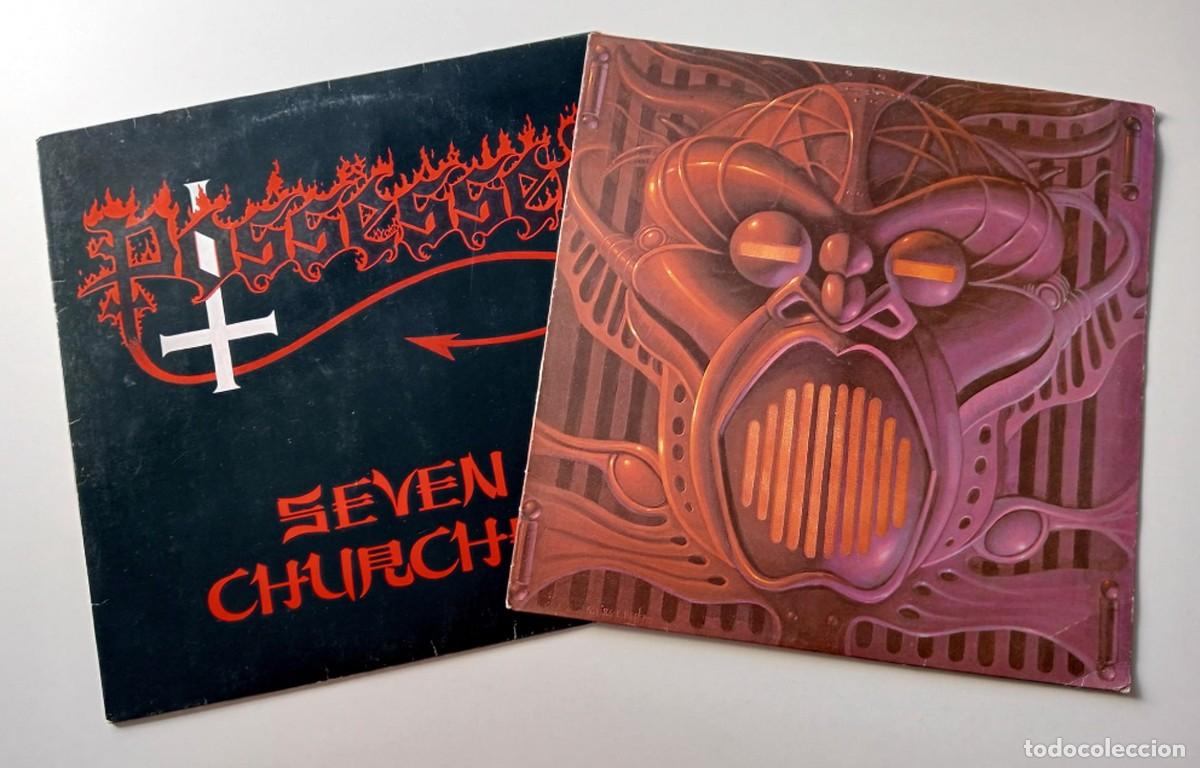 Discos de vinilo: LOTE 2 LPS POSSESSED: SEVEN CHURCHES / BEYOND THE GATES