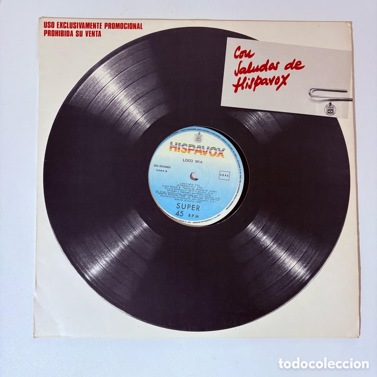 Discos de vinilo: maxi 12'' Loco Mia &ndash; Loco Mia (The Sound Of Ibiza) de 1989