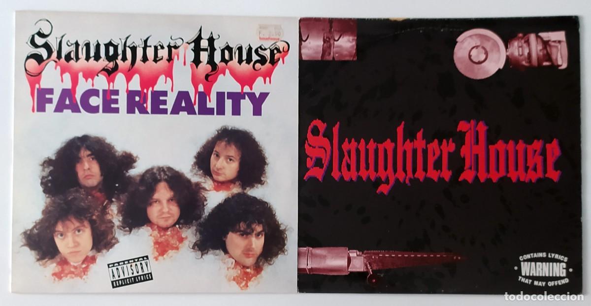 Discos de vinilo: LOTE 2 LPS SLAUGHTER HOUSE: SLAUGHTER HOUSE / FACE REALITY