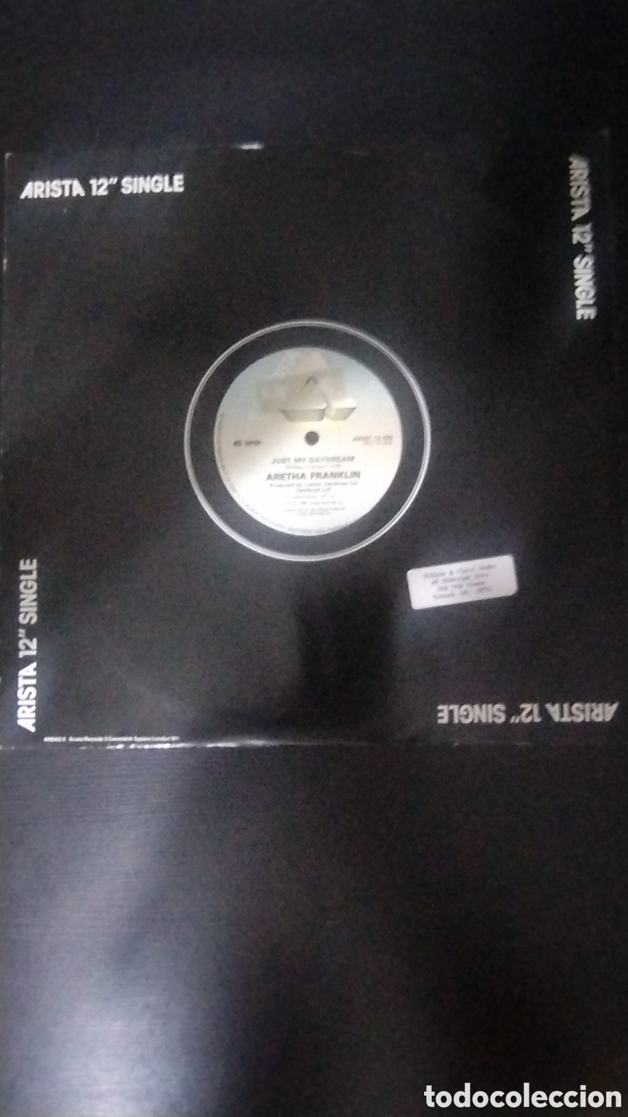 Discos de vinilo: Aretha Franklin disco 45 RPM 12&rdquo; jump to it