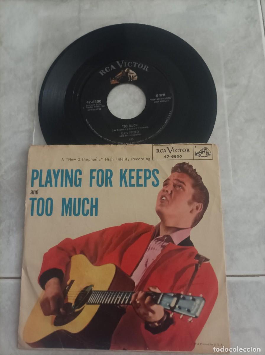Discos de vinilo: Elvis Presley single original USA-Leer-