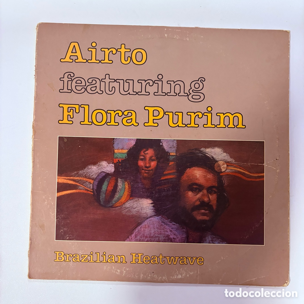 Discos de vinilo: lp Airto Featuring Flora Purim &lrm;&ndash; Brazilian Heatwave edicion USA de 1982