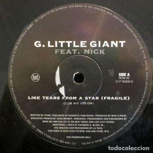 Discos de vinilo: Like Tears From A Star (Fragile) (12&rdquo; Maxi) - G. Little Giant feat. Nick