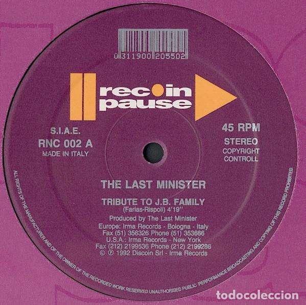 Discos de vinilo: Tribute To J.B. Family / Feel Free (12&rdquo; Maxi) - Last Minister