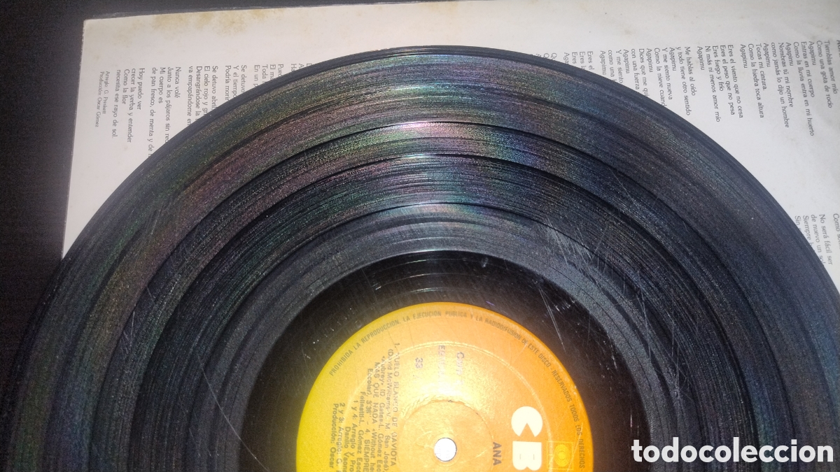 Discos de vinilo: Ana Bel&eacute;n disco LP Ana - Foto 7