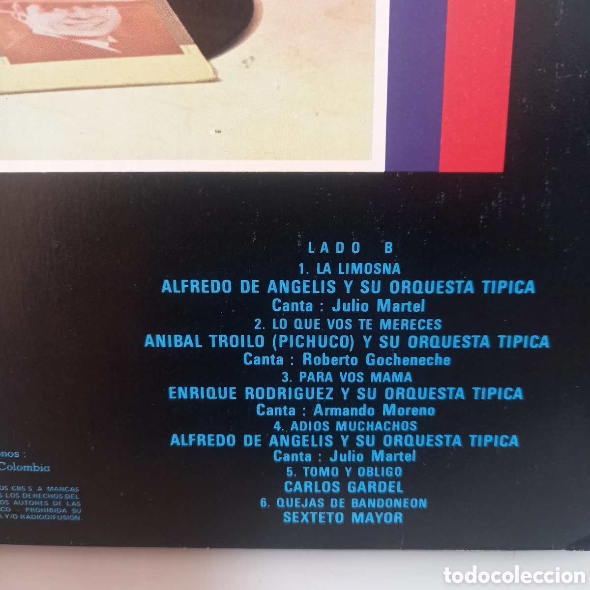 Discos de vinilo: Lp vinilo de m&uacute;sica tango tangos no comun