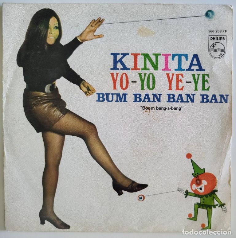 Discos de vinilo: Kinita. Yo-yo Ye-ye/ Bum Ban Ban Ban. Philips, Spain 1969 single