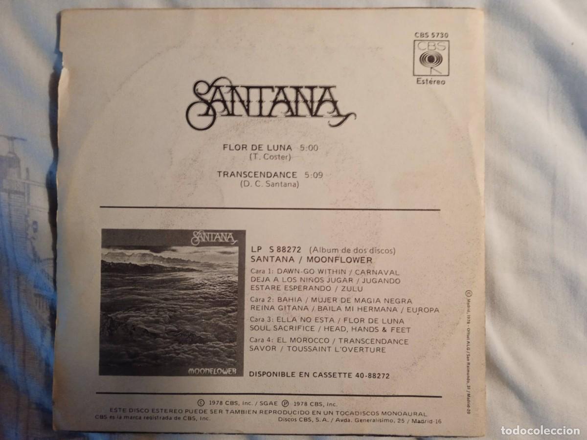 Discos de vinilo: SANTANA - FLOR DE LUNA - Foto 2