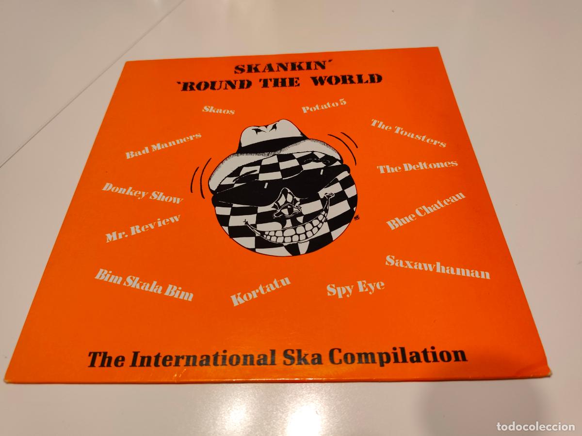 Discos de vinilo: Skankin' 'Round The World - The International Ska Compilation- (1988) LP disco vinilo