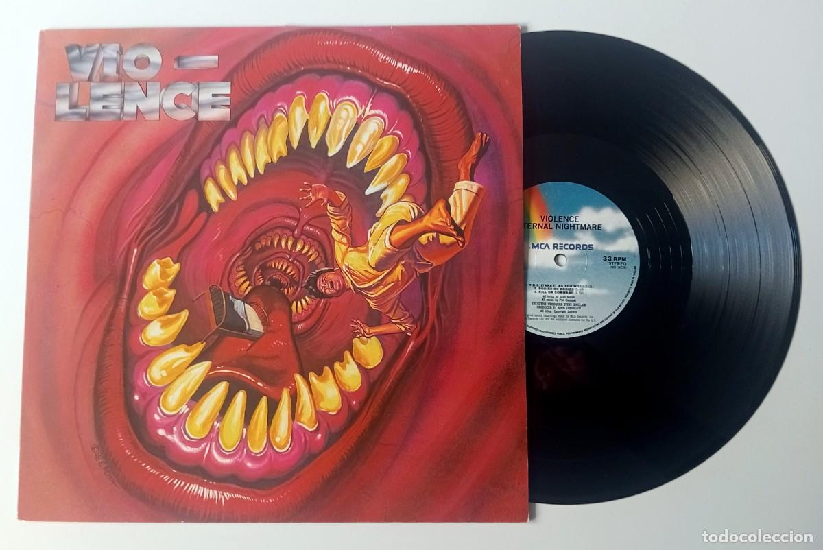 Discos de vinilo: LP VIO-LENCE - ETERNAL NIGHTMARE - Foto 3