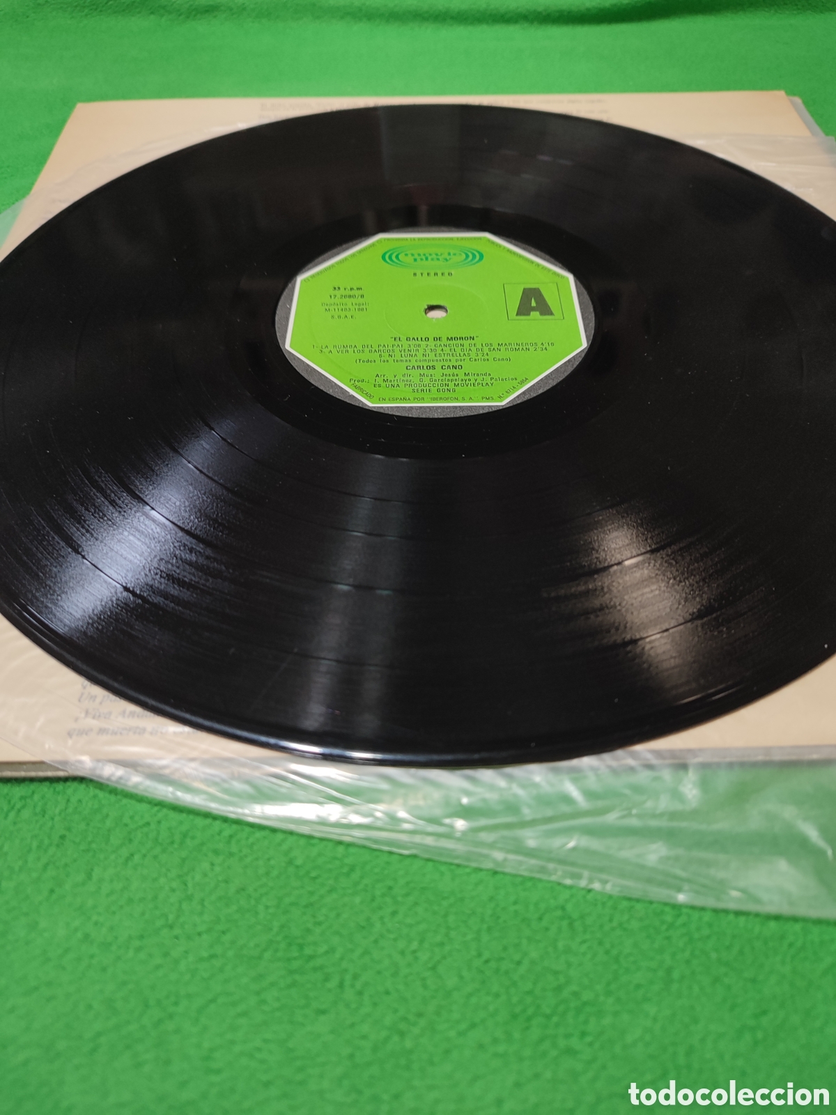 Discos de vinilo: Carlos Cano - El gallo de Mor&oacute;n - Foto 3