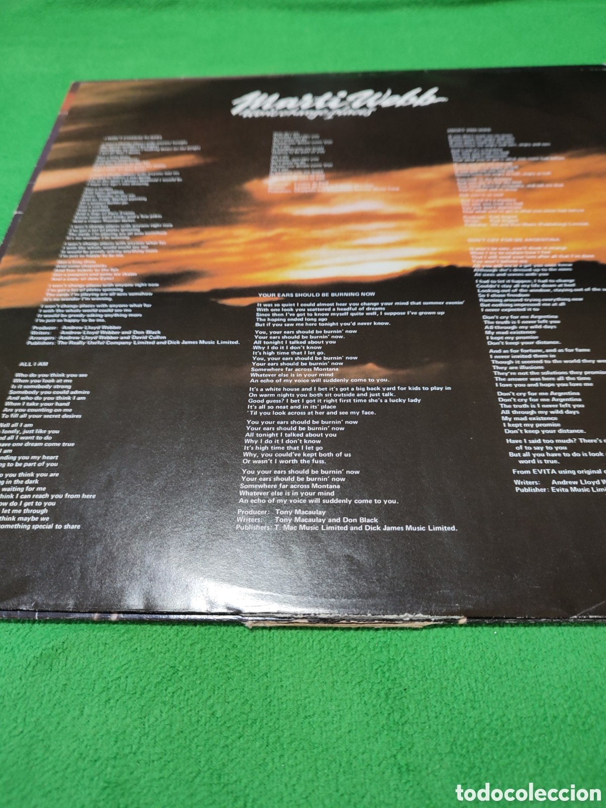 Discos de vinilo: Marti Webb - Wont change places 1980 - Foto 2