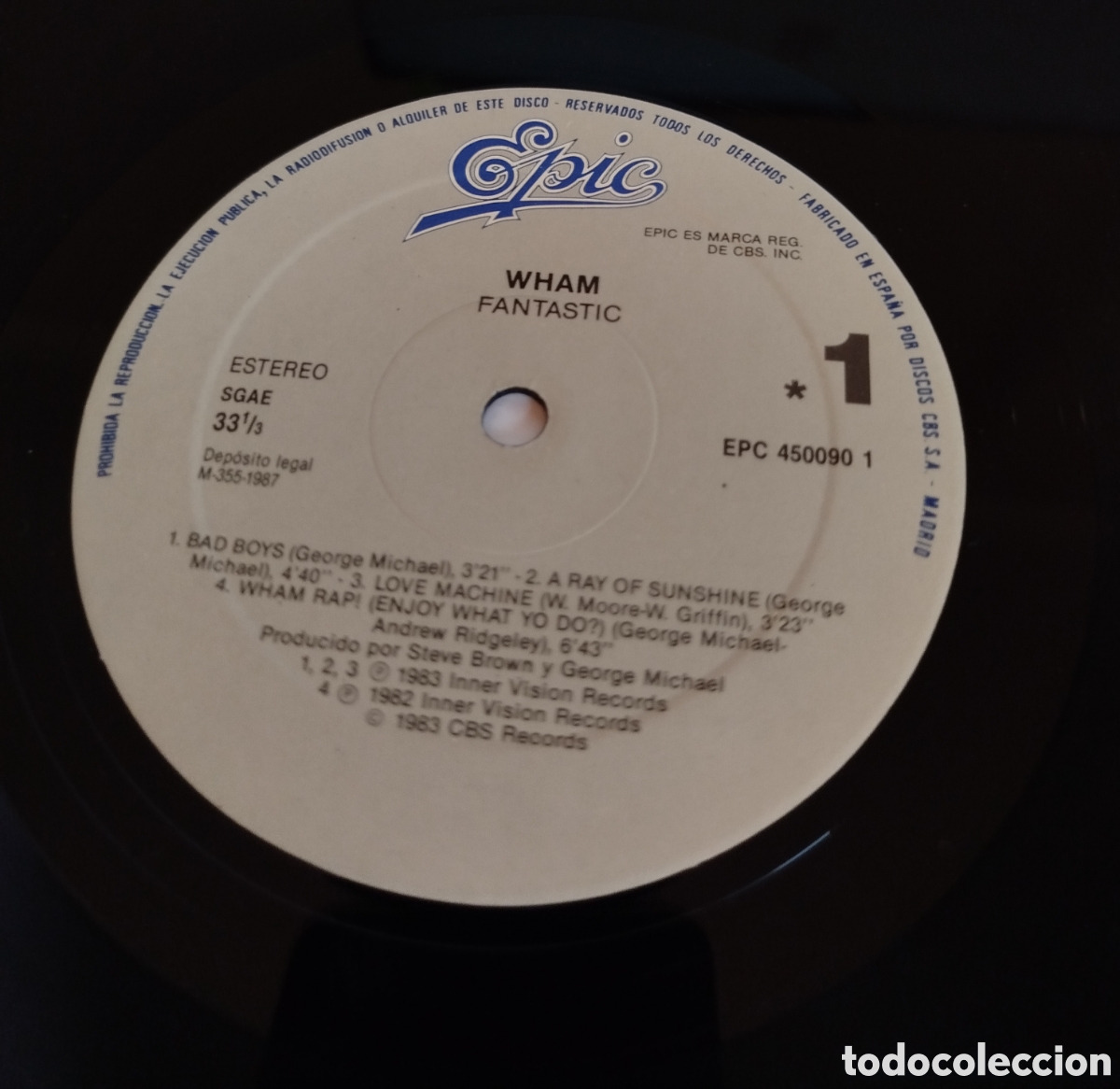Discos de vinilo: Wham! - Fantastic. Edici&oacute;n espa&ntilde;ola - Foto 4