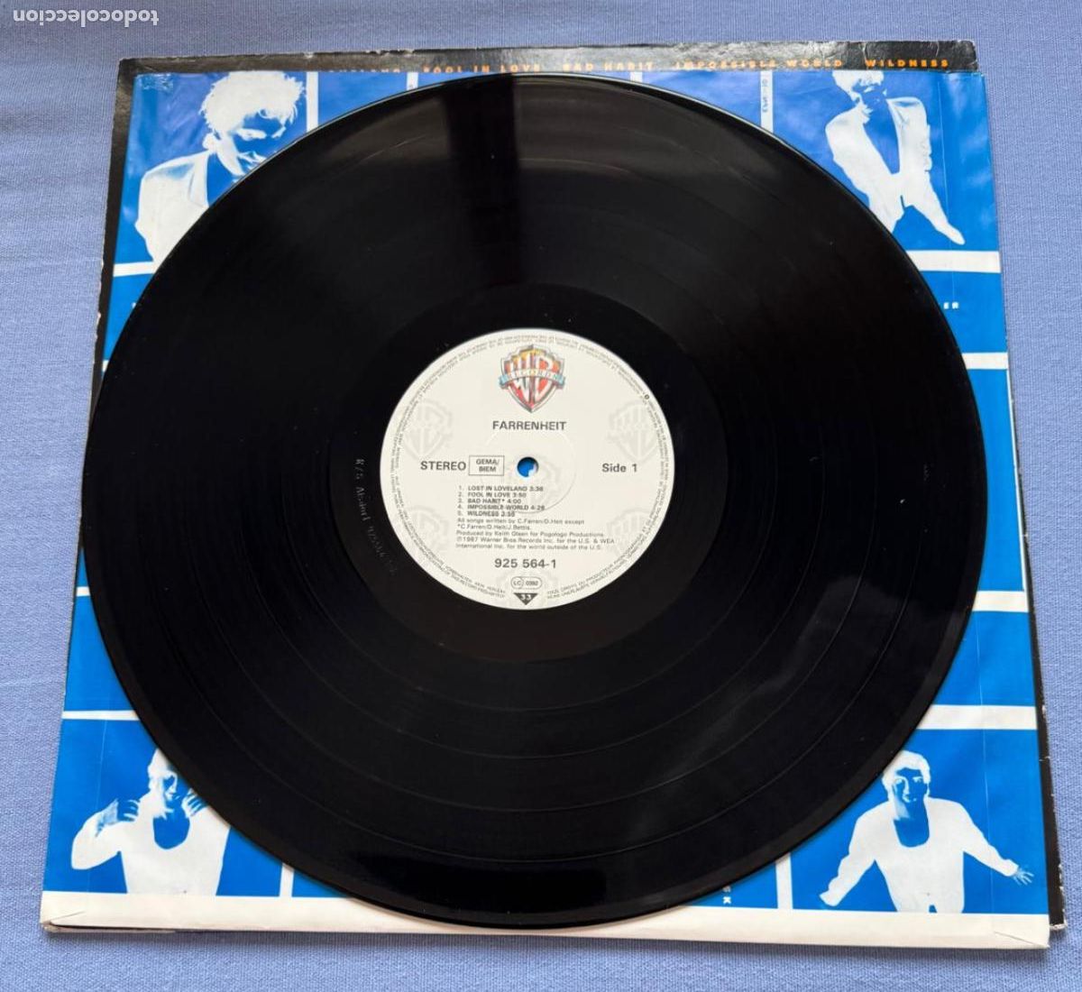 Discos de vinilo: farrenheit 33t farrenheit (germany 1987 wb) VG++ ex - Foto 3