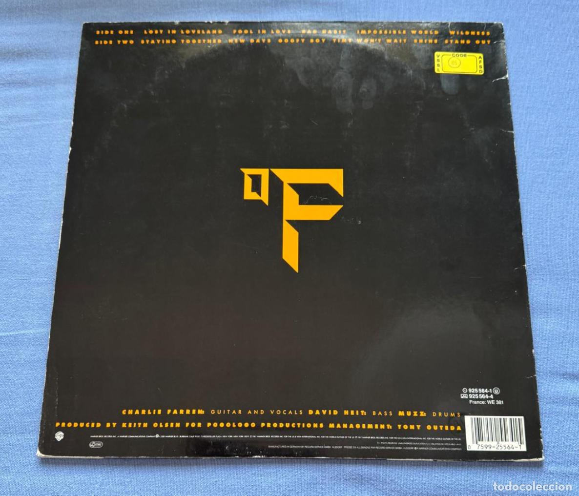 Discos de vinilo: farrenheit 33t farrenheit (germany 1987 wb) VG++ ex - Foto 4