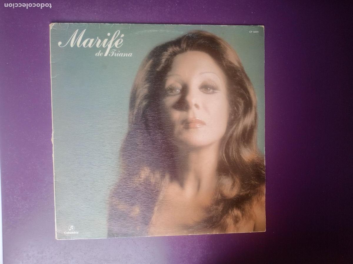Discos de vinilo: MARIF&Eacute; DE TRIANA - LP COLUMBIA 1977 - COPLA - CANCION ESPA&Ntilde;OLA - LA DE LA CALLE PUREZA +11