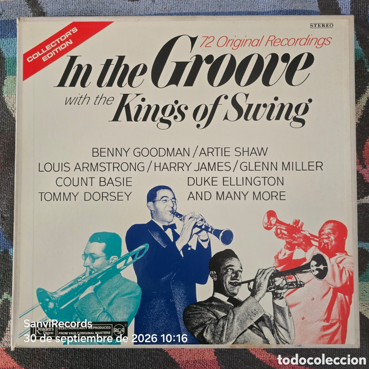 Discos de vinilo: [6 LP, BOX] VA: IN THE GROOVE WITH THE KINGS OF SWING (READER'S DIGEST, RCA VICTOR) (1967)