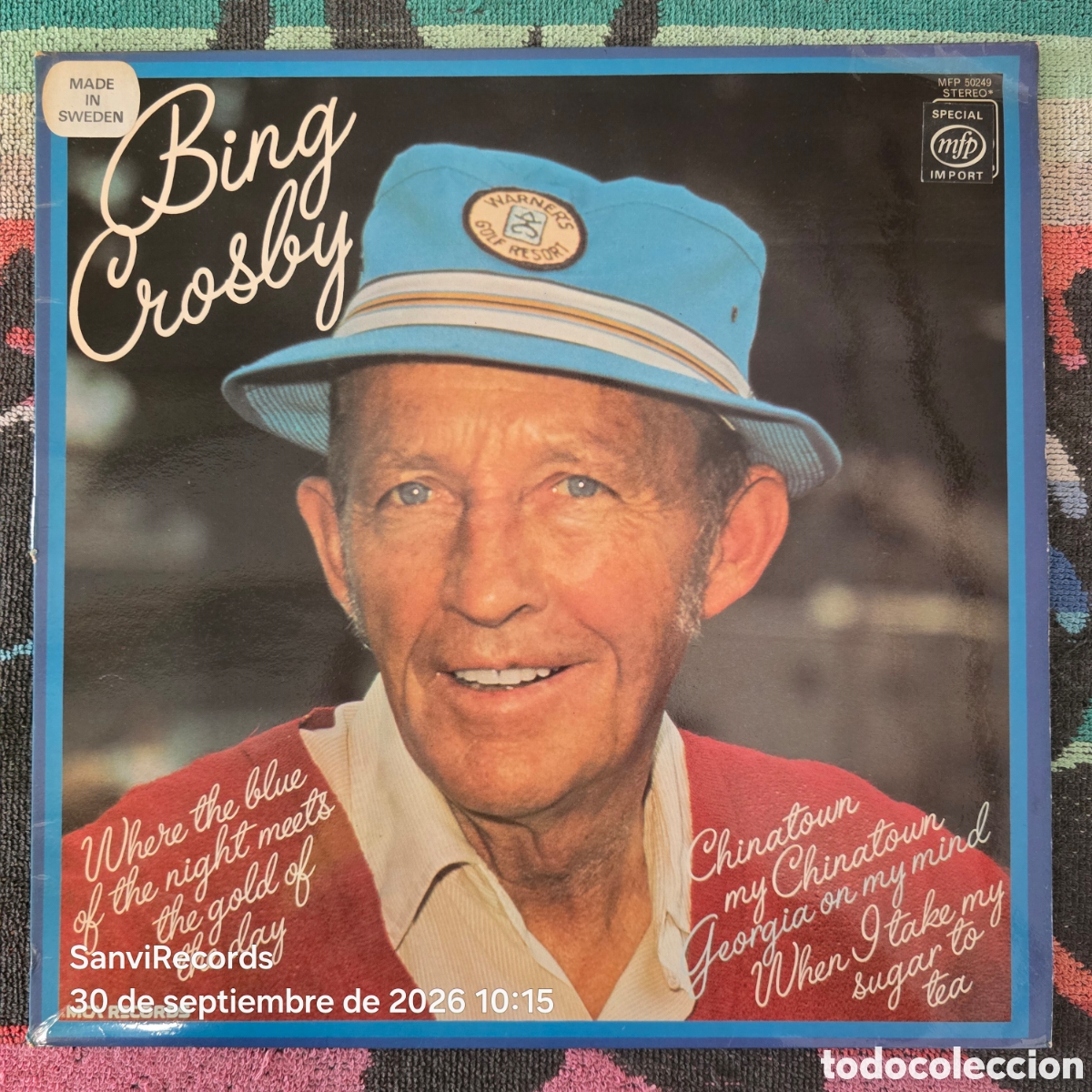 Discos de vinilo: [LP] BING CROSBY: WHERE THE BLUE OF THE NIGHT MEETS THE GOLD OF THE DAY (MFP) (1975-1977)