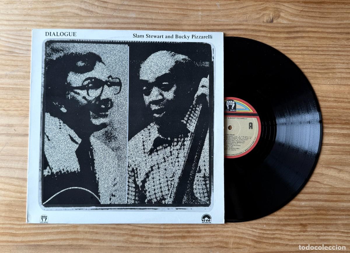 Discos de vinil: Slam Stewart And Bucky Pizzarelli &ndash; Dialogue. Spain 1984