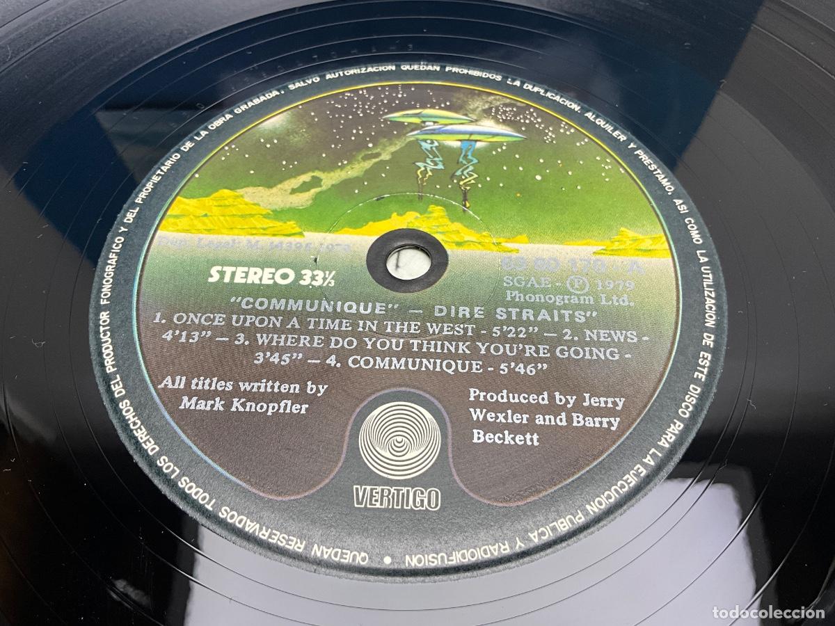 Discos de vinilo: LP VINILO - DIRE STRAITS - COMMUNIQUE - V&Eacute;RTIGO 1979 - Foto 2