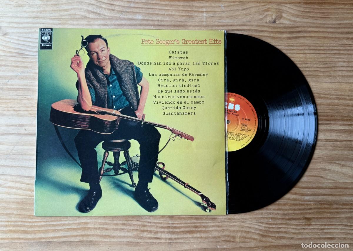 Disques de vinyle: Pete Seeger &lrm;&ndash; Pete Seeger's Greatest Hits. Spain 1970