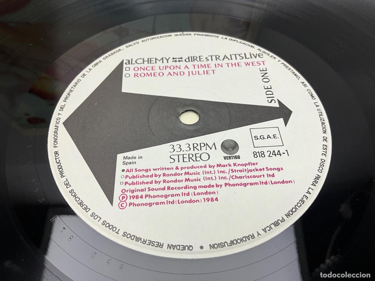Discos de vinilo: DOBLE LP VINILO - DIRE STRAITS - ALCHEMY - V&Eacute;RTIGO 1984 - Foto 3