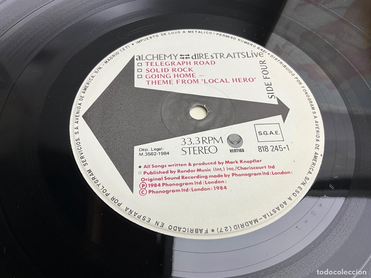 Discos de vinilo: DOBLE LP VINILO - DIRE STRAITS - ALCHEMY - V&Eacute;RTIGO 1984 - Foto 4